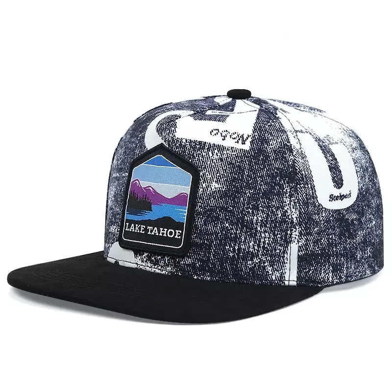 Lake Tahoe Cotton Snapback Cap