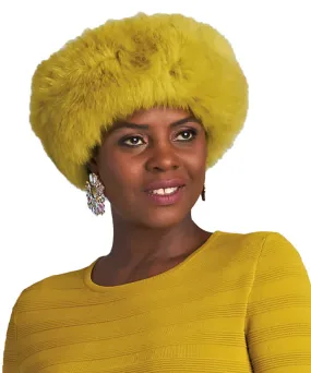 Lily and Taylor Fur Headband A28 - Kiwi