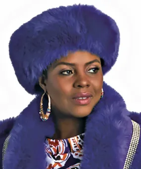 Lily and Taylor Fur Headband A28 - Purple