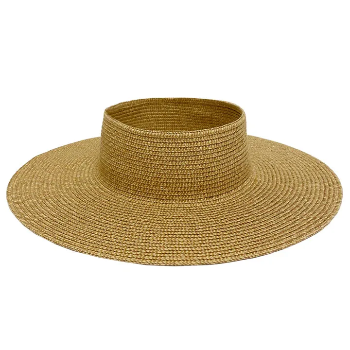 LULI HAT - Gold Shimmer Visor