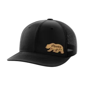 Mama Bear Leather Patch Hat
