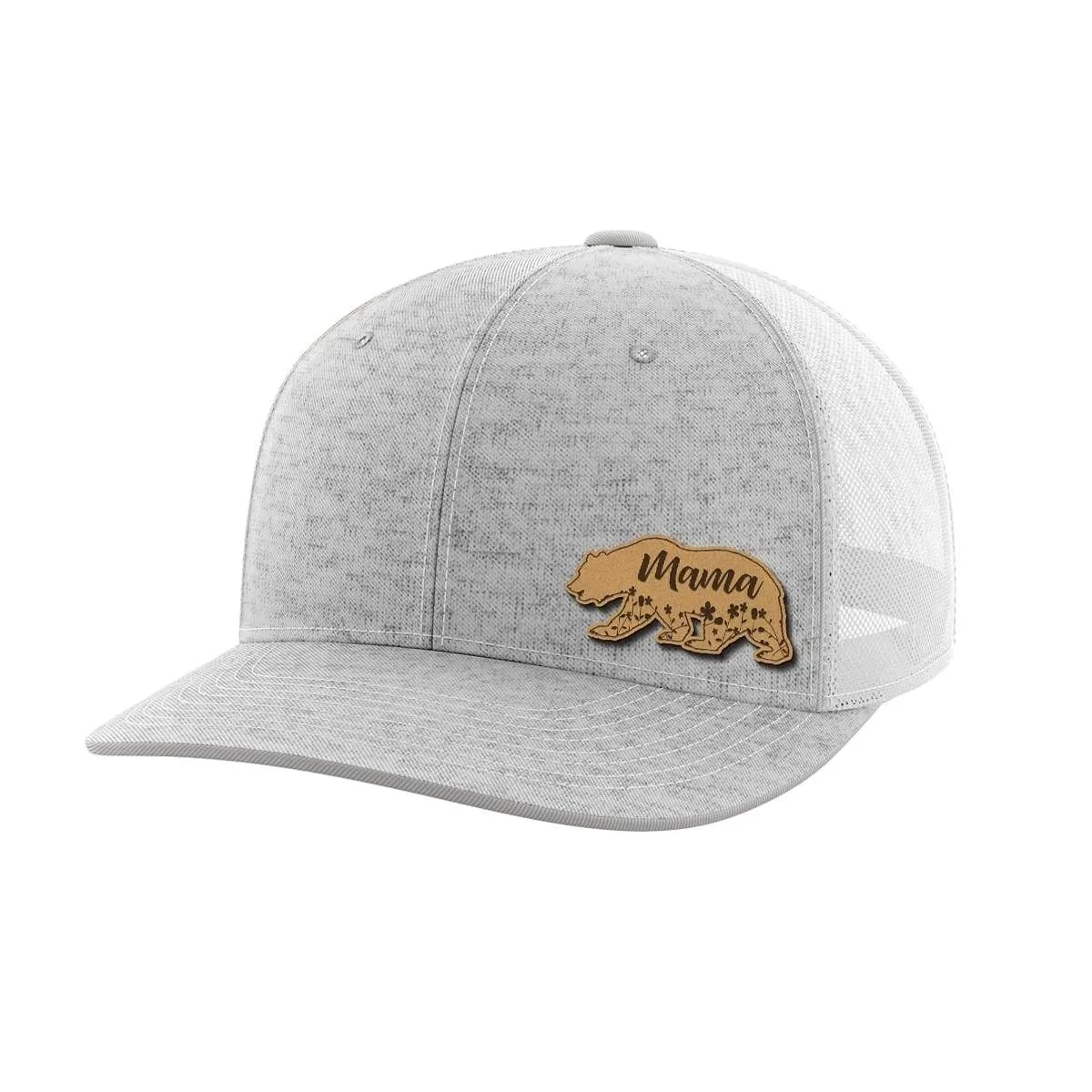 Mama Bear Leather Patch Hat