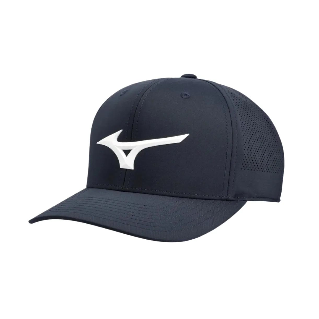 Mizuno Tour Vent Snapback Cap - Navy / White