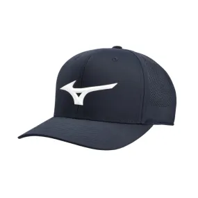 Mizuno Tour Vent Snapback Cap - Navy / White