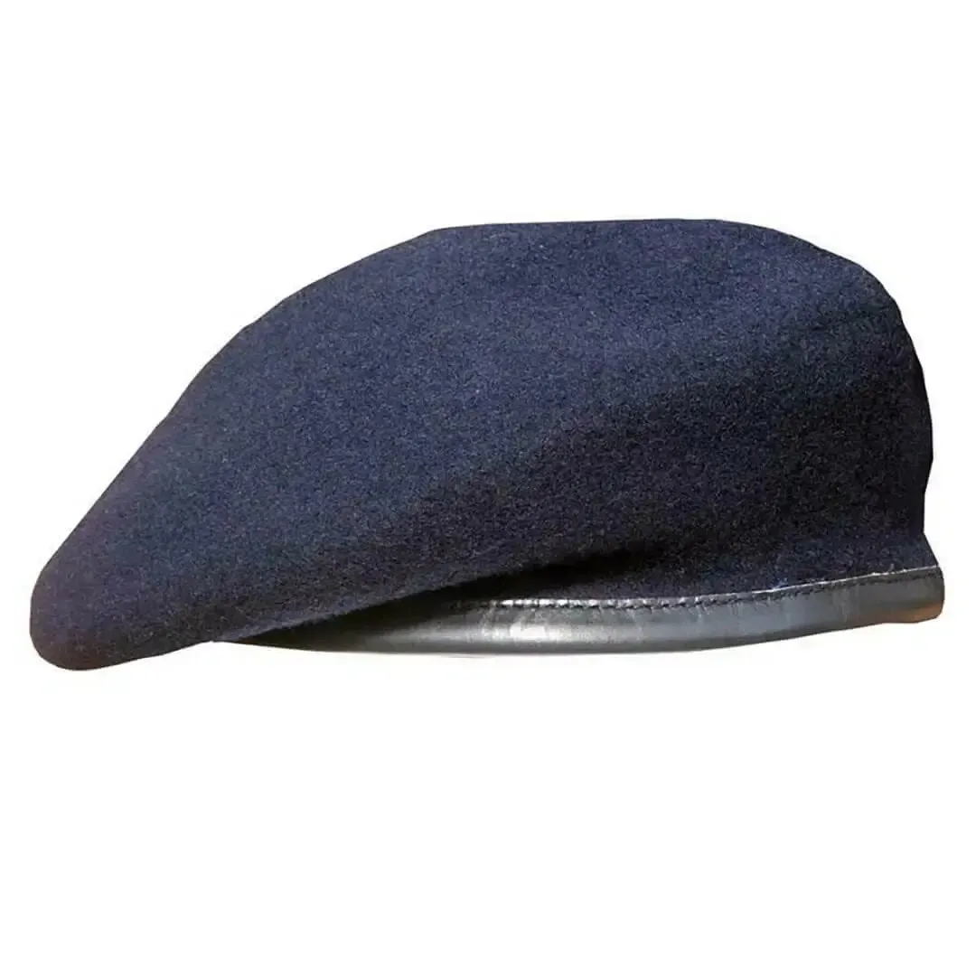 Navy Blue Silk Lined Army Beret
