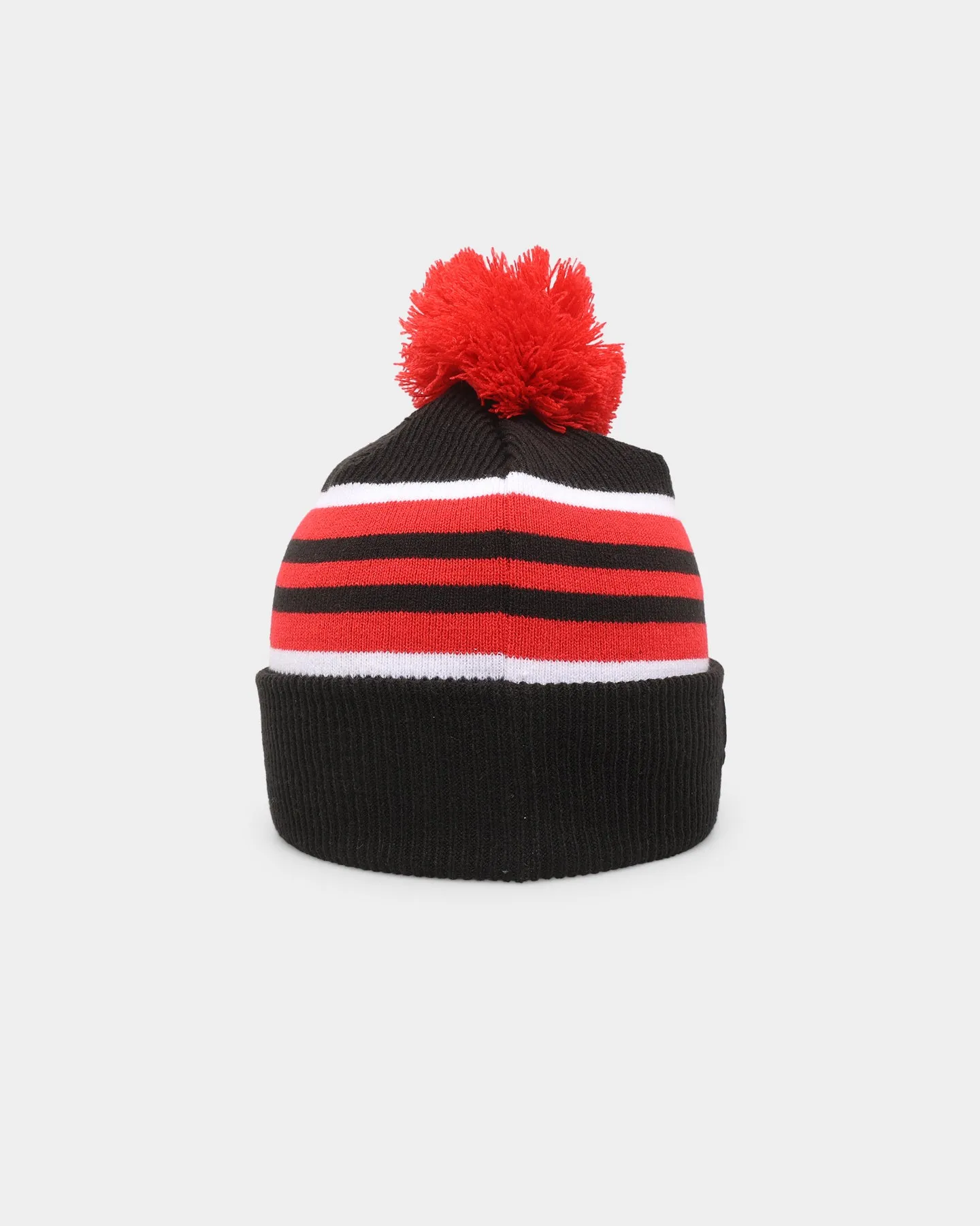 New Era Chicago Bulls Stripe Cuff Knit Medium Beanie Original Team Colours