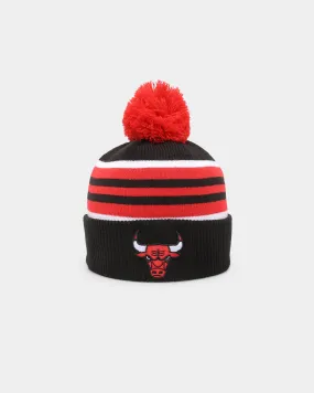 New Era Chicago Bulls Stripe Cuff Knit Medium Beanie Original Team Colours