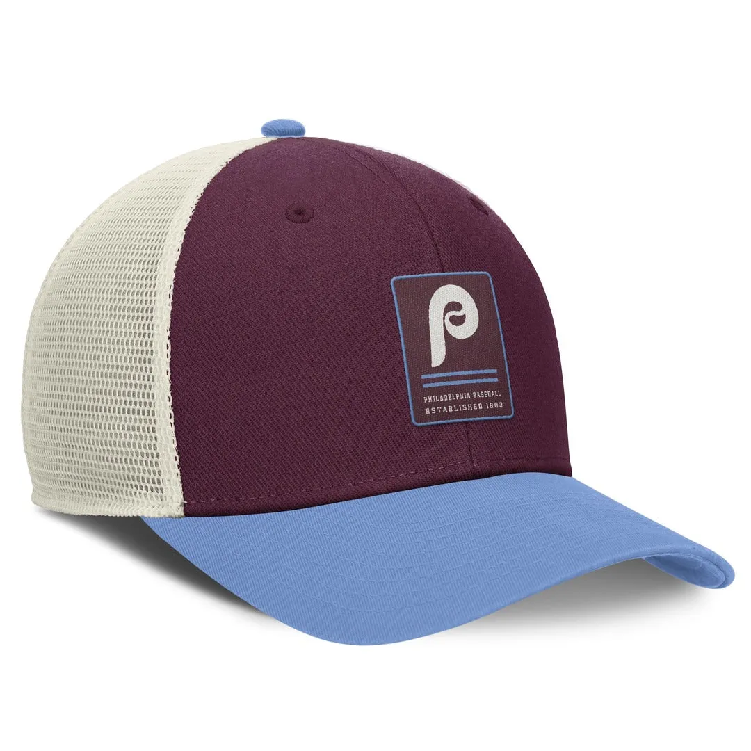 Nike Men's MLB Philadelphia Phillies Rise ST Adj Coop Trucker Cap