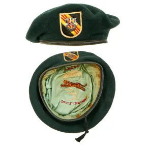 Original U.S. Vietnam War Named Company C 5th Special Forces Group Airborne Green Beret