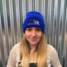 Paddleboarding Cow Fold Over Beanie - Navy