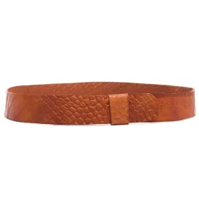 Paul Lashton Aussie Croc Leather Hatband