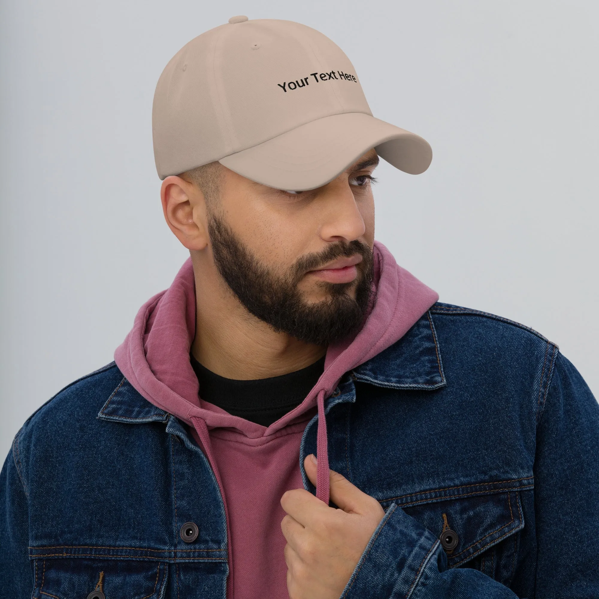 Personalized Embroidered Dad hat, Customizable Baseball Caps,  Your Text Here