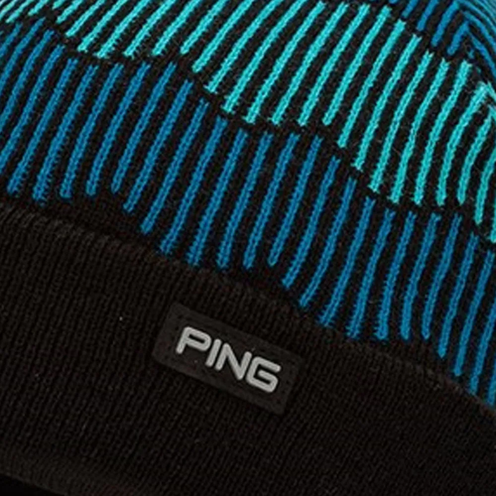 Ping Ziggy Bobble Beanie - Black/Blue
