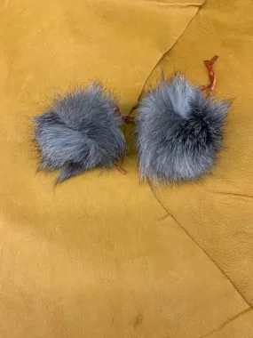 Pom Poms - Silver Fox Fur