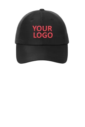 Port Authority Perforated Custom Caps, Black