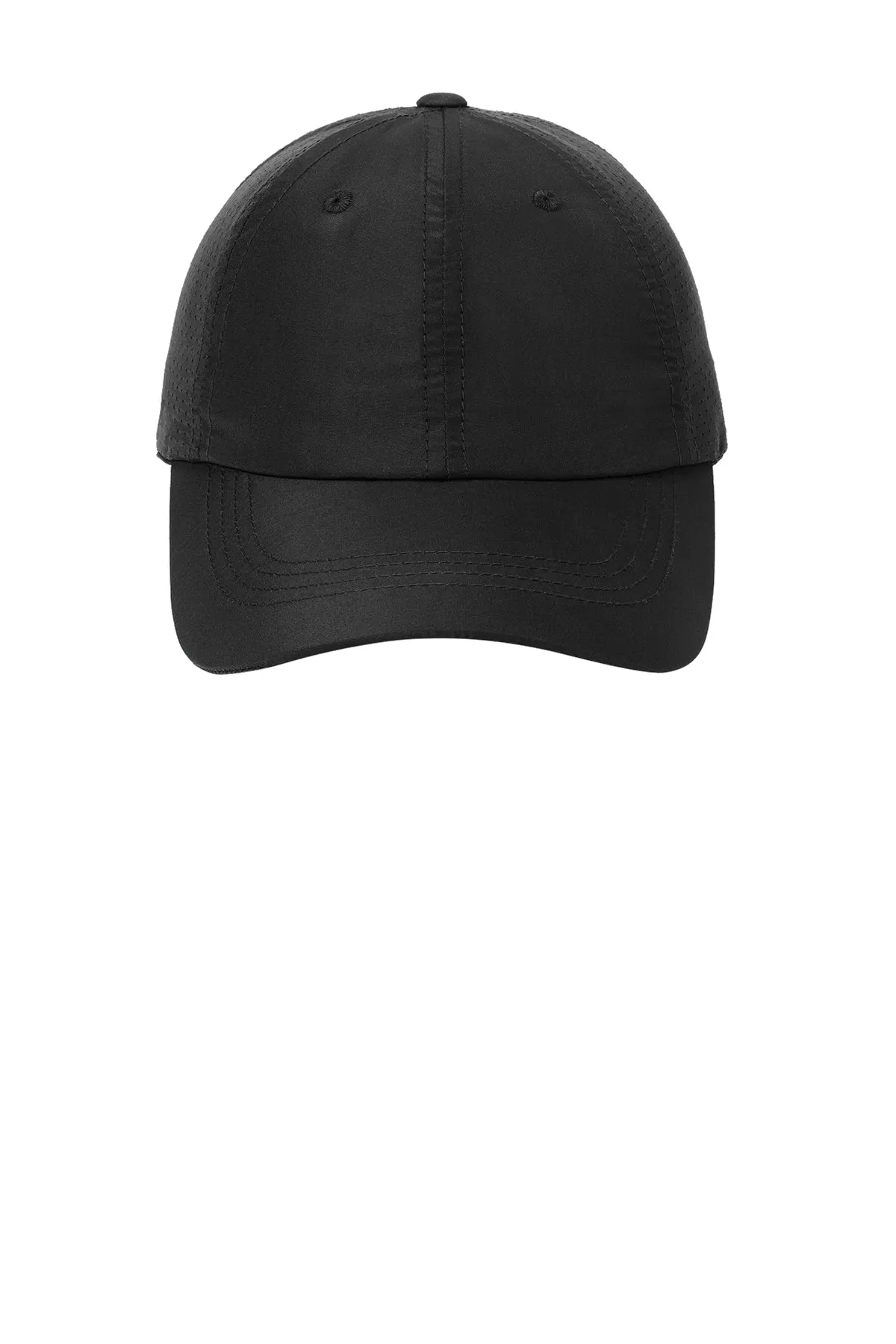 Port Authority Perforated Custom Caps, Black