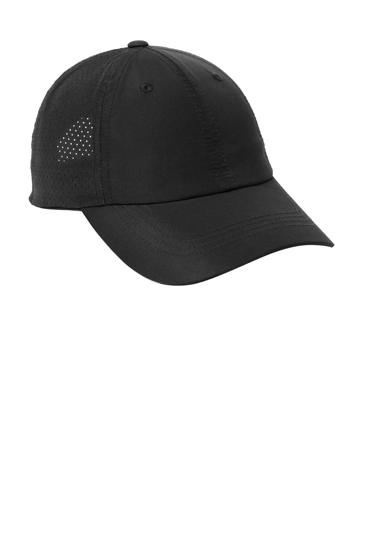 Port Authority Perforated Custom Caps, Black