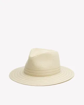 Rag & Bone - Packable Straw Fedora in Ivory