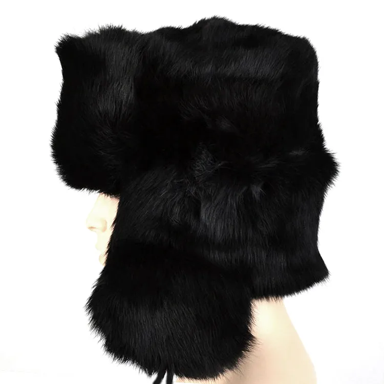Real Fur Soviet Ushanka with Emblem