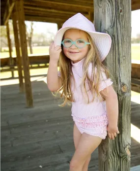 Reversible UPF 50  Seersucker Swim   Sun Hats