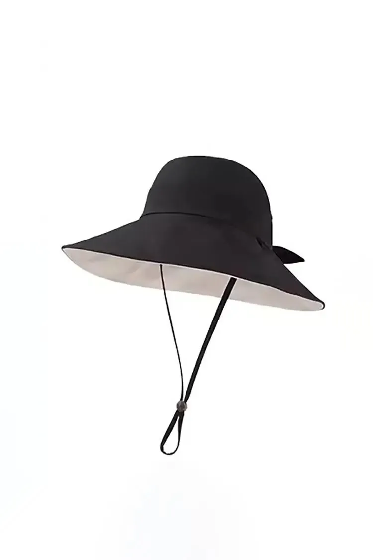 Reversible UPF50 Wrap-around Sun Visor with Bow