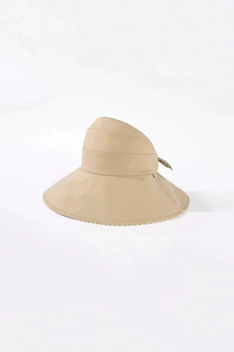 Reversible UPF50 Wrap-around Sun Visor with Bow