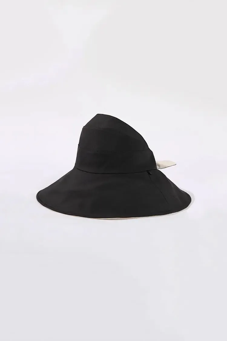 Reversible UPF50 Wrap-around Sun Visor with Bow