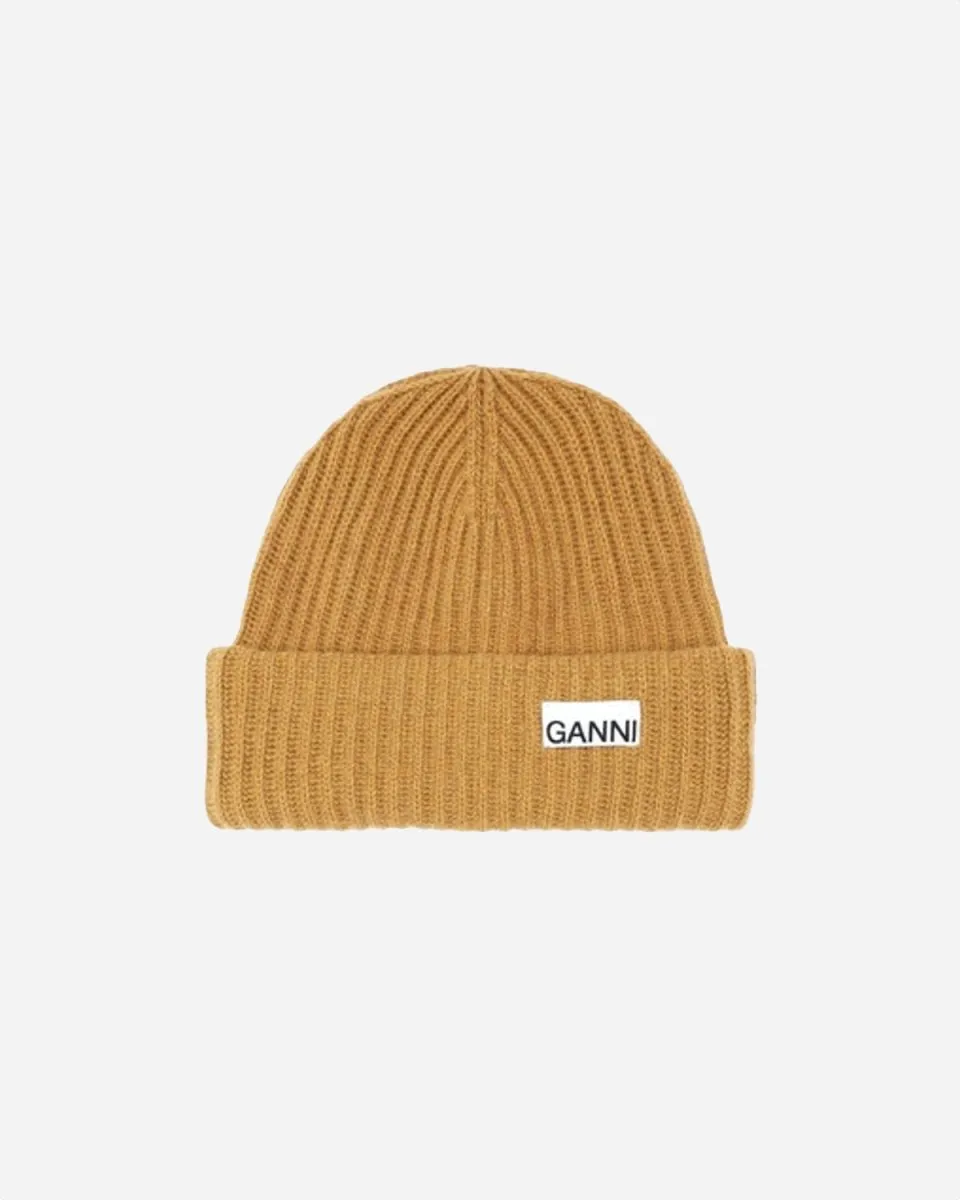 Rib Knit Beanie - Tiger's Eye