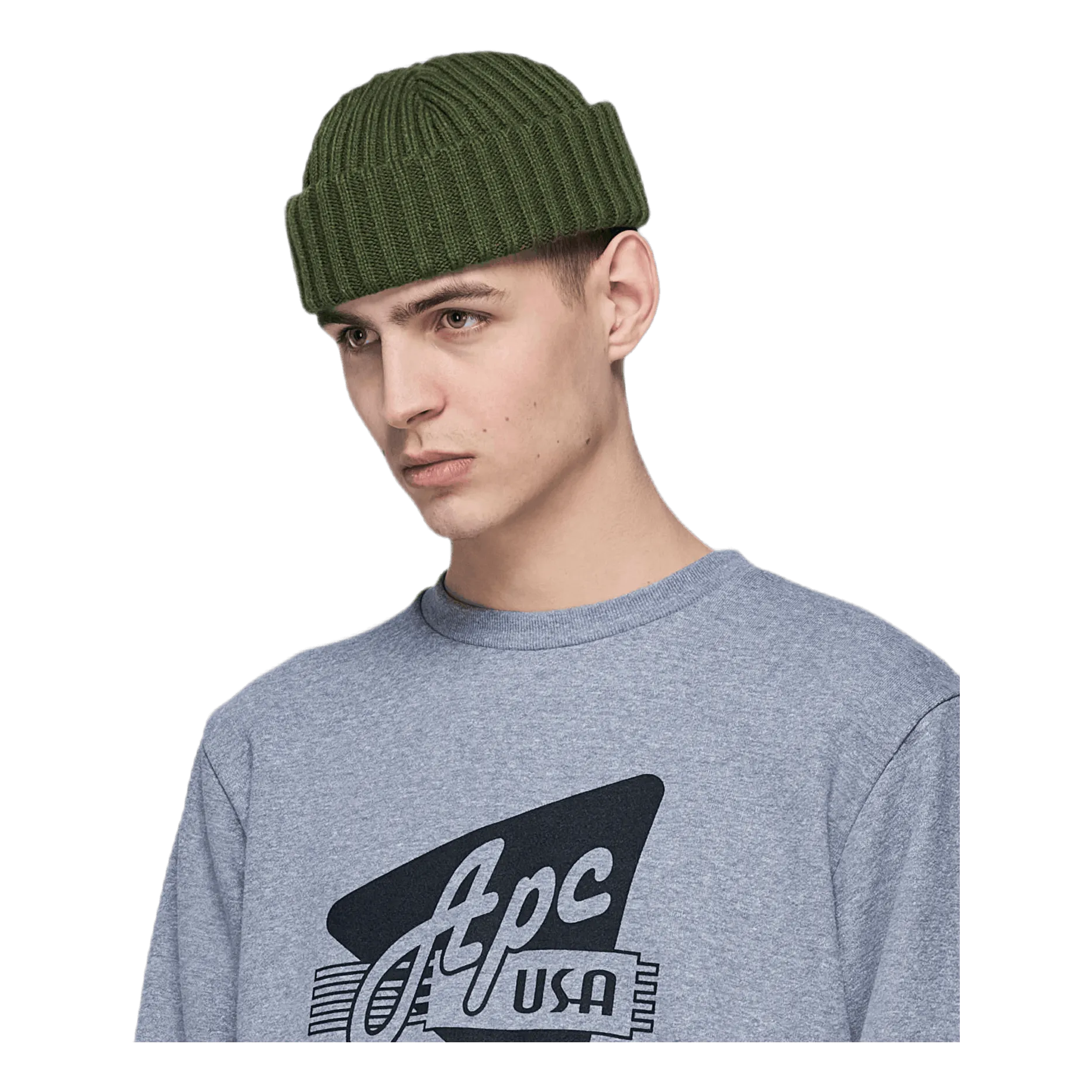 Ribbed Beanie Green