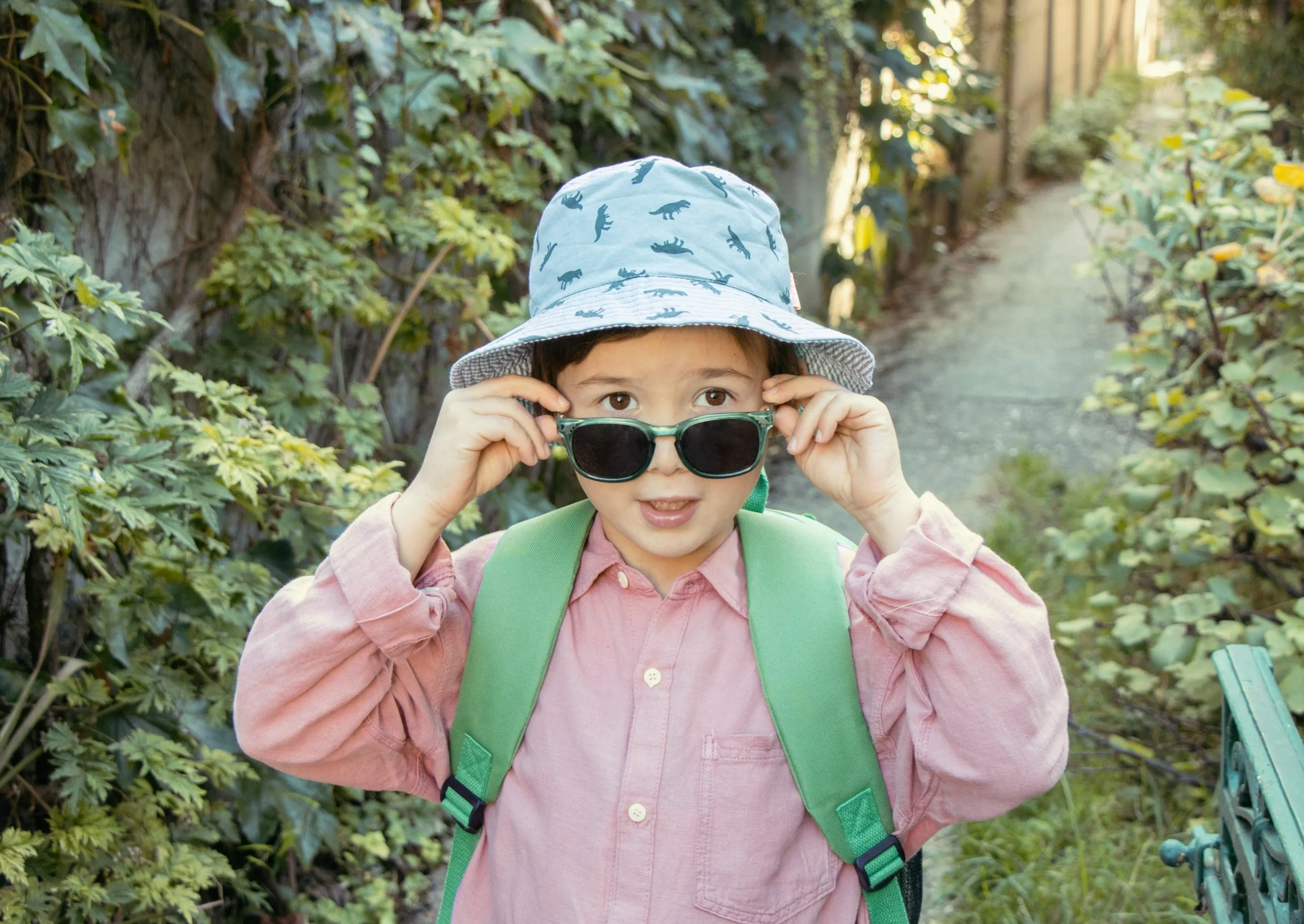 Rockahula Kids Bucket Hat | T-Rex | Green