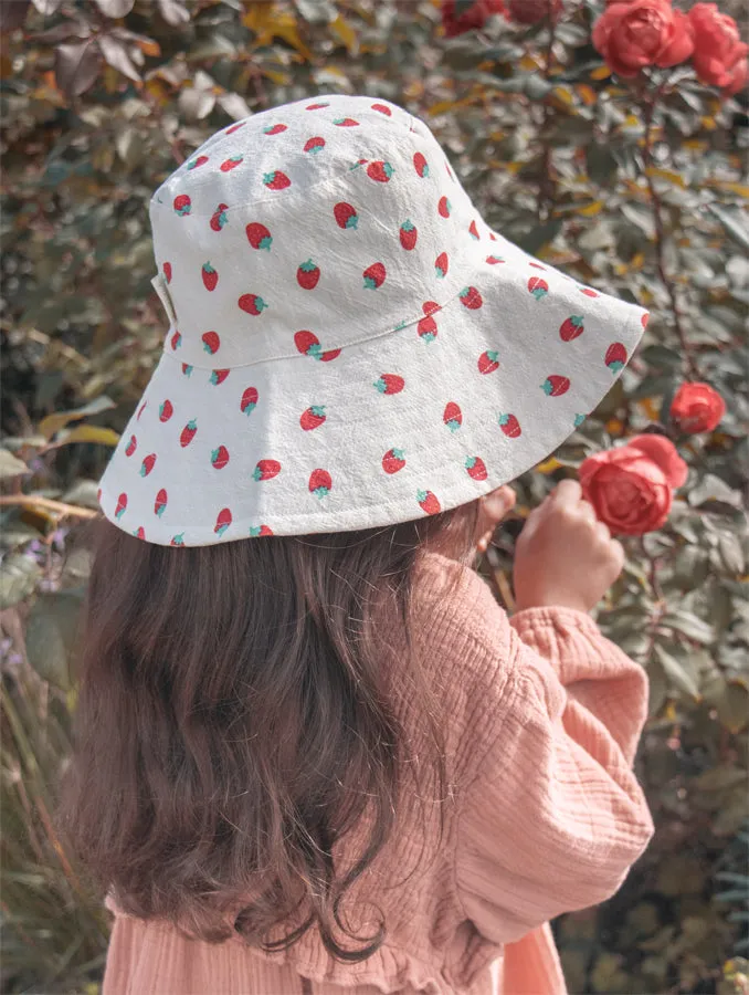 Rockahula Kids Sun Hat | Reversible | Strawberry