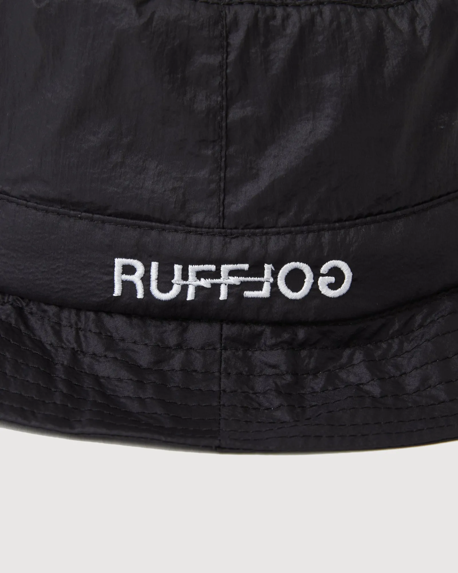 RUFFLOG×ELECTRIC WATERPROOF PACKABLE HAT BLACK