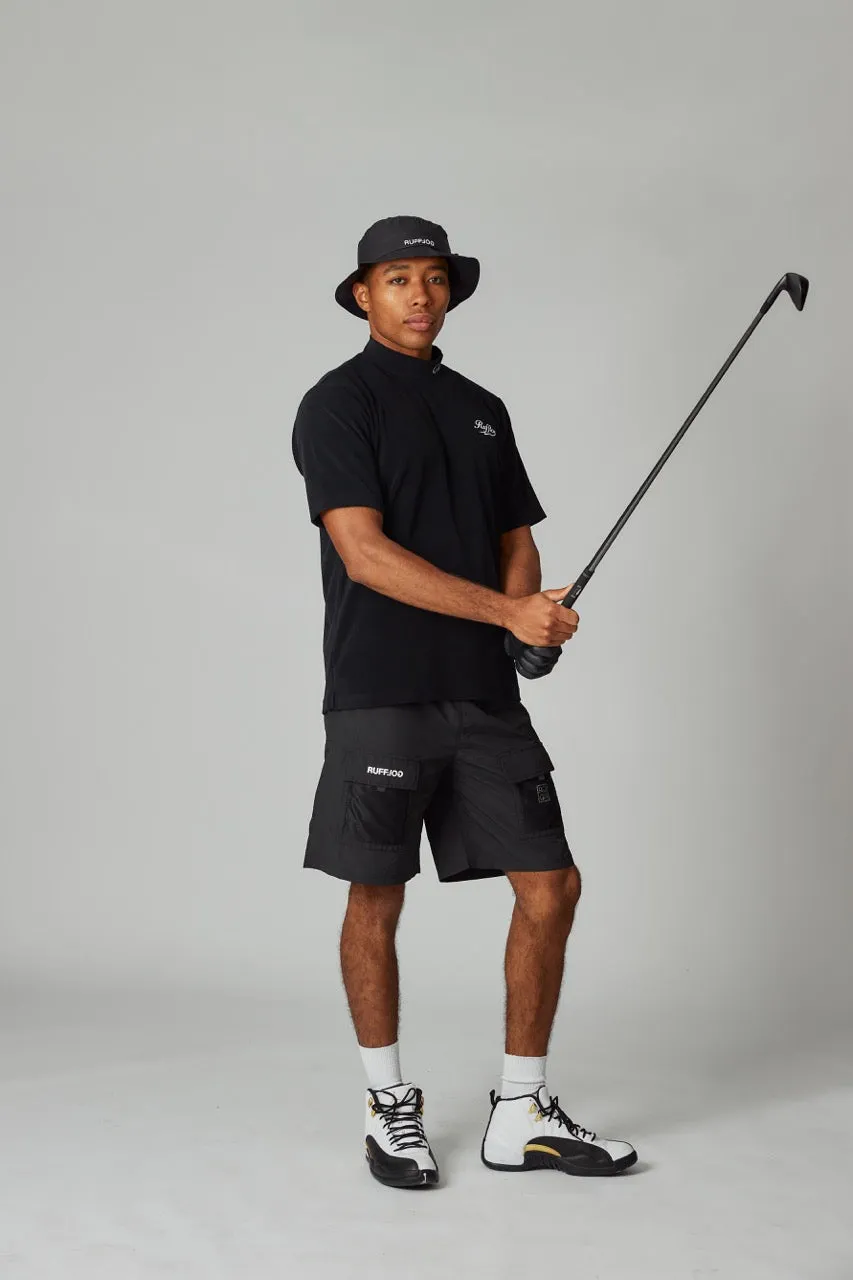 RUFFLOG×ELECTRIC WATERPROOF PACKABLE HAT BLACK