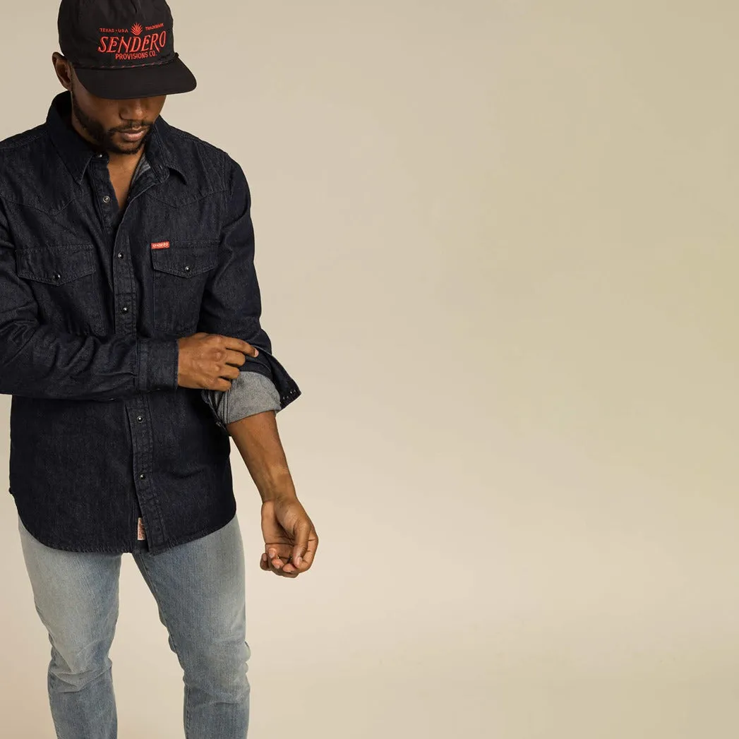 Sendero Provisions Logo Hat in Black Red