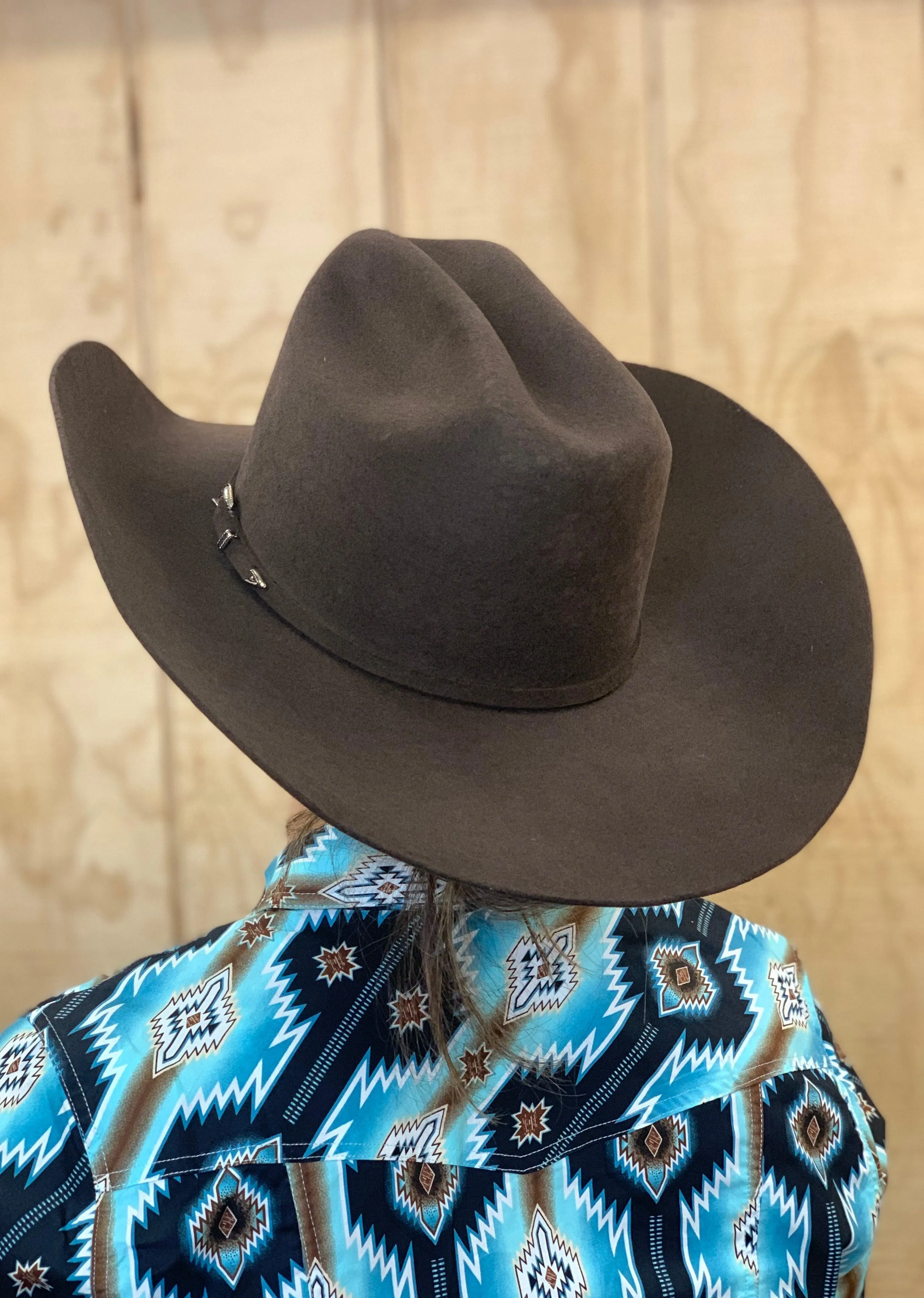 Serratelli 2X Star Chocolate Brown Felt Unisex Western Cowboy Hat