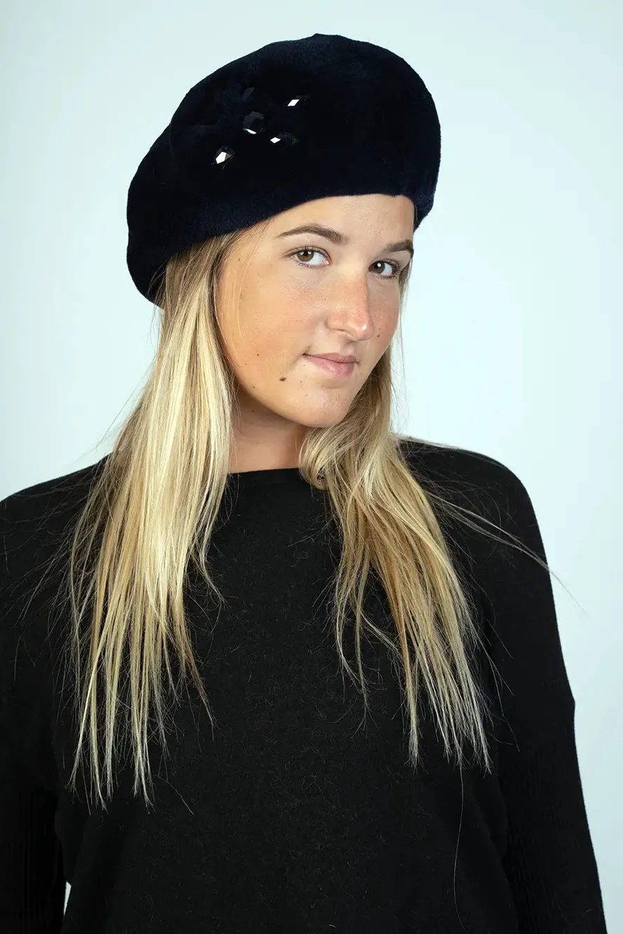 Sheared Mink Beret
