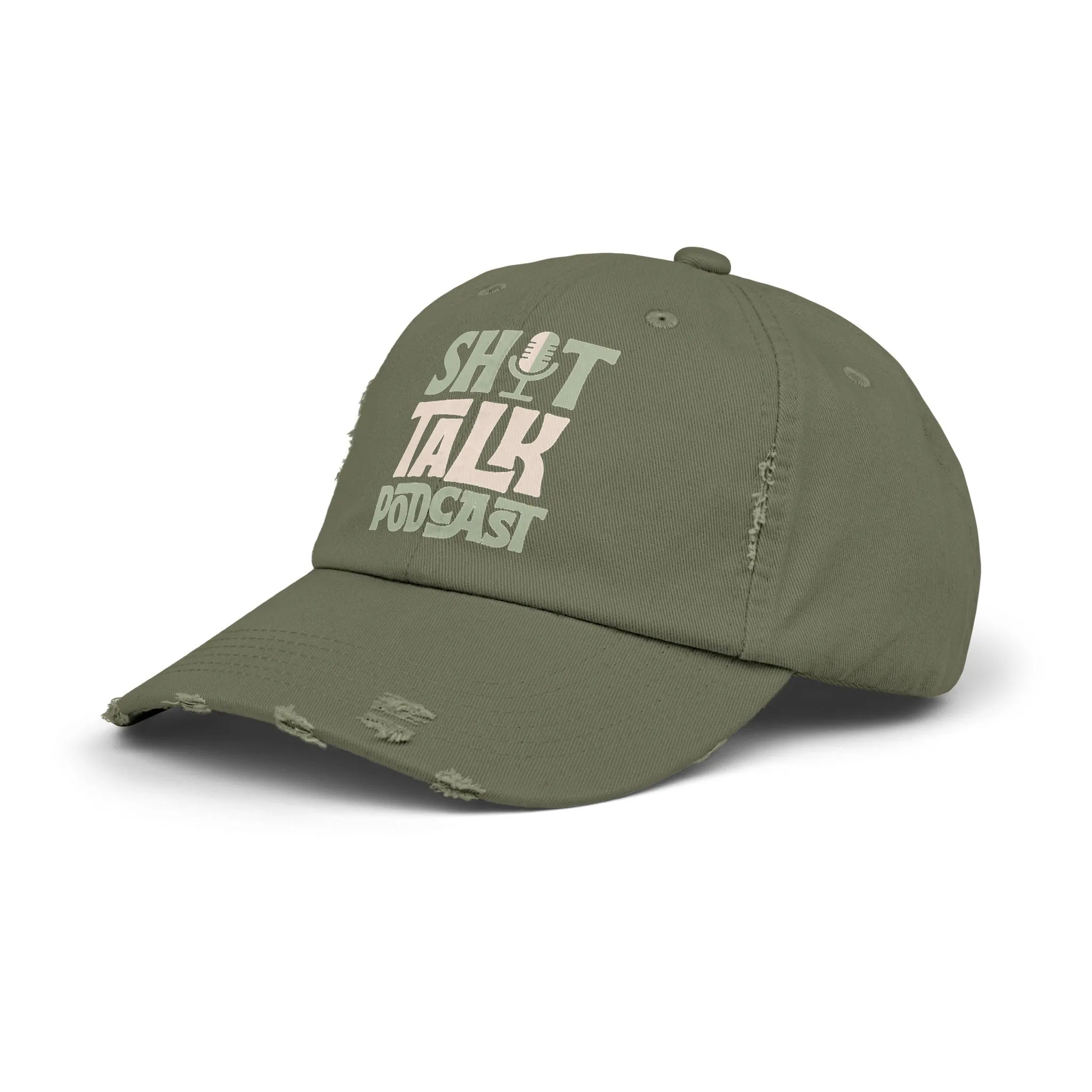 Shit Talk Podcast Logo Distressed Dad Hat