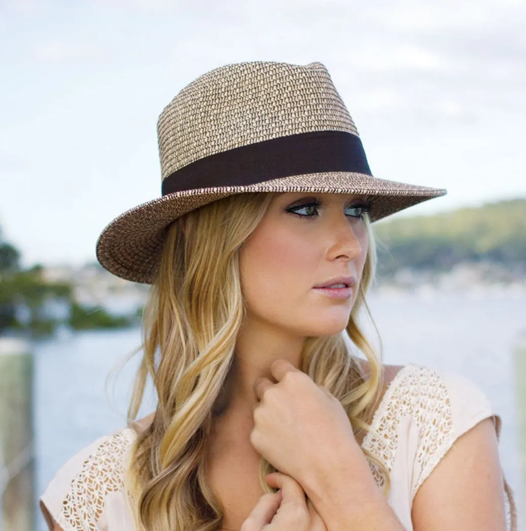 Skye Sun Hat (UPF50  & Packable) | Mixed Black