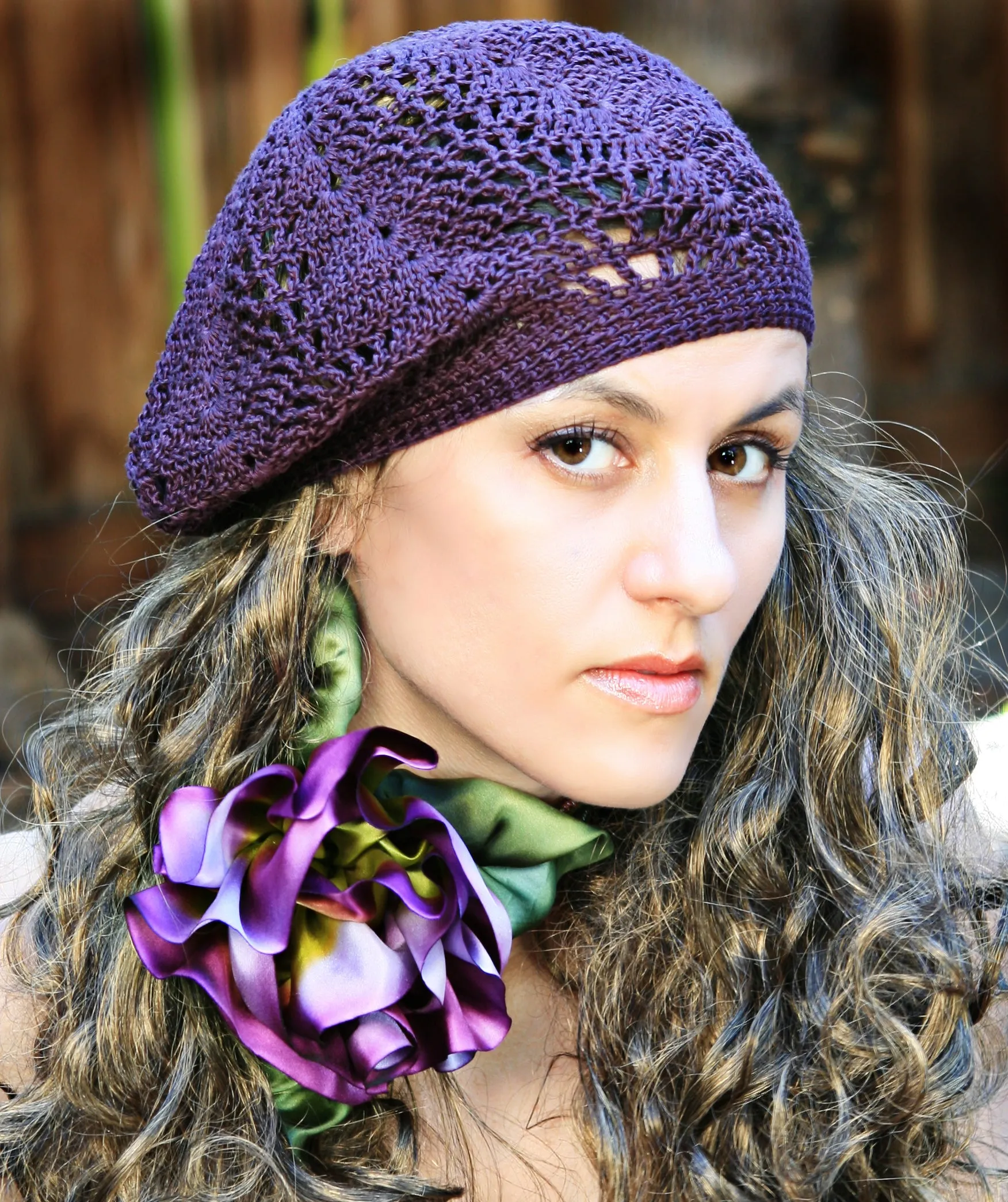 Slouchy Lace Berets
