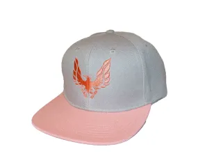 Snap Back Cap Grey / Pink