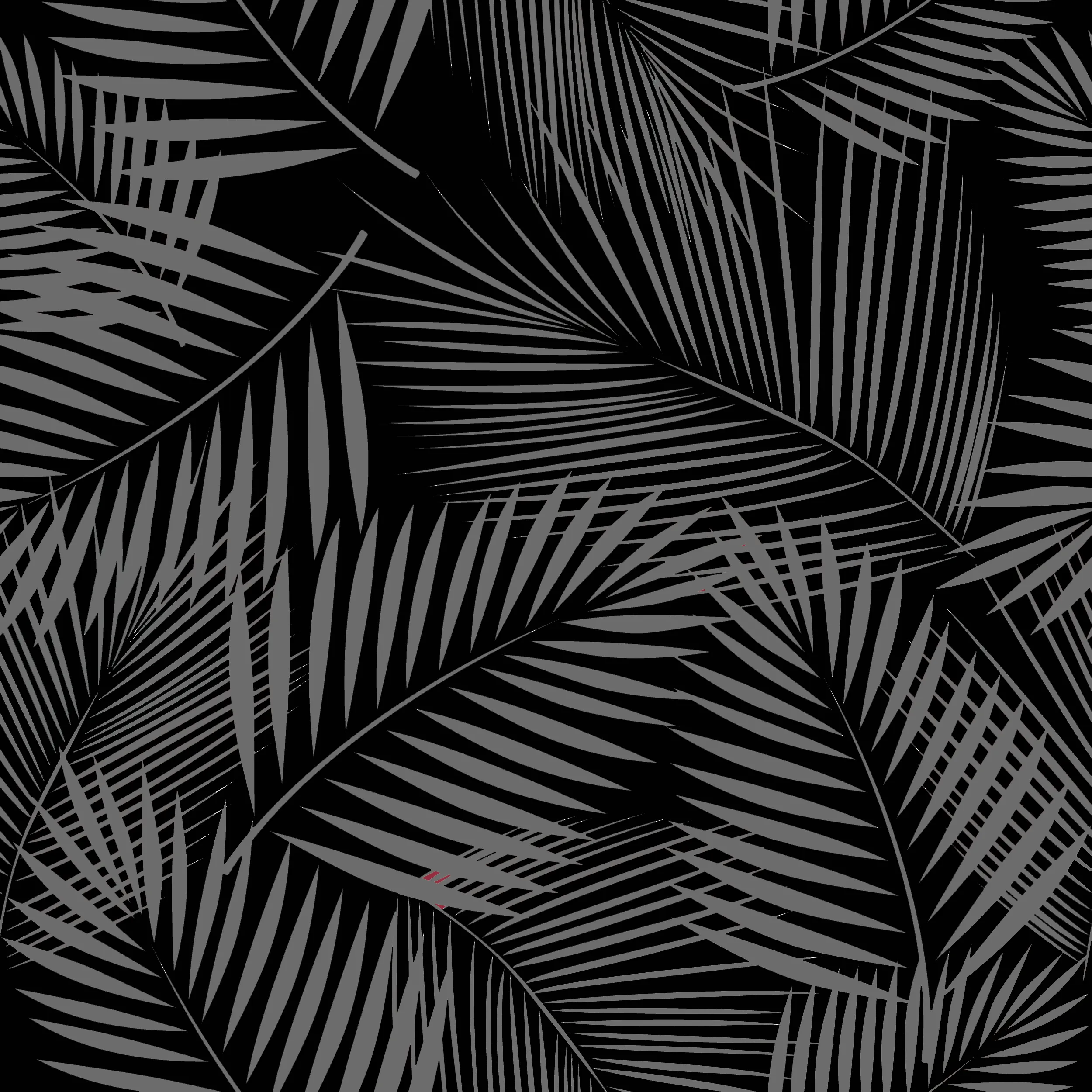 Square Brim - Black & Gray Palms