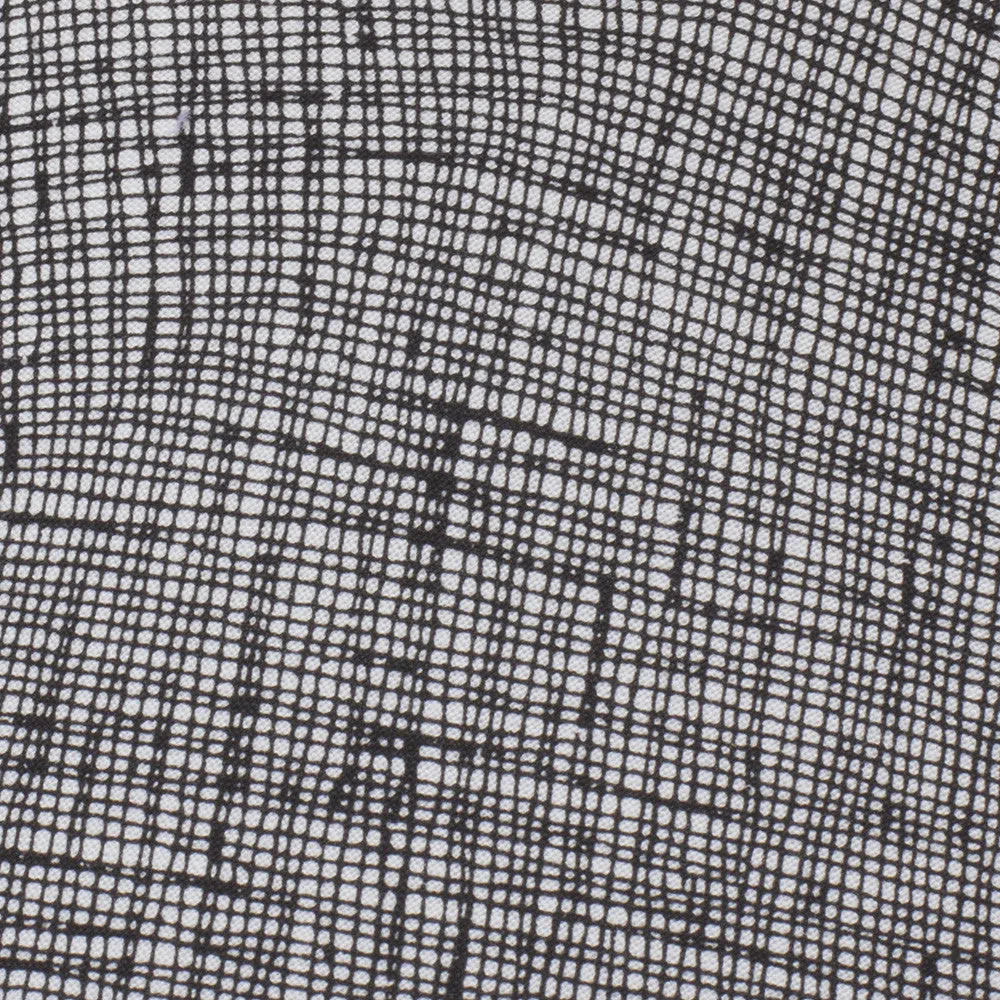 Square Brim - Black & White Weave