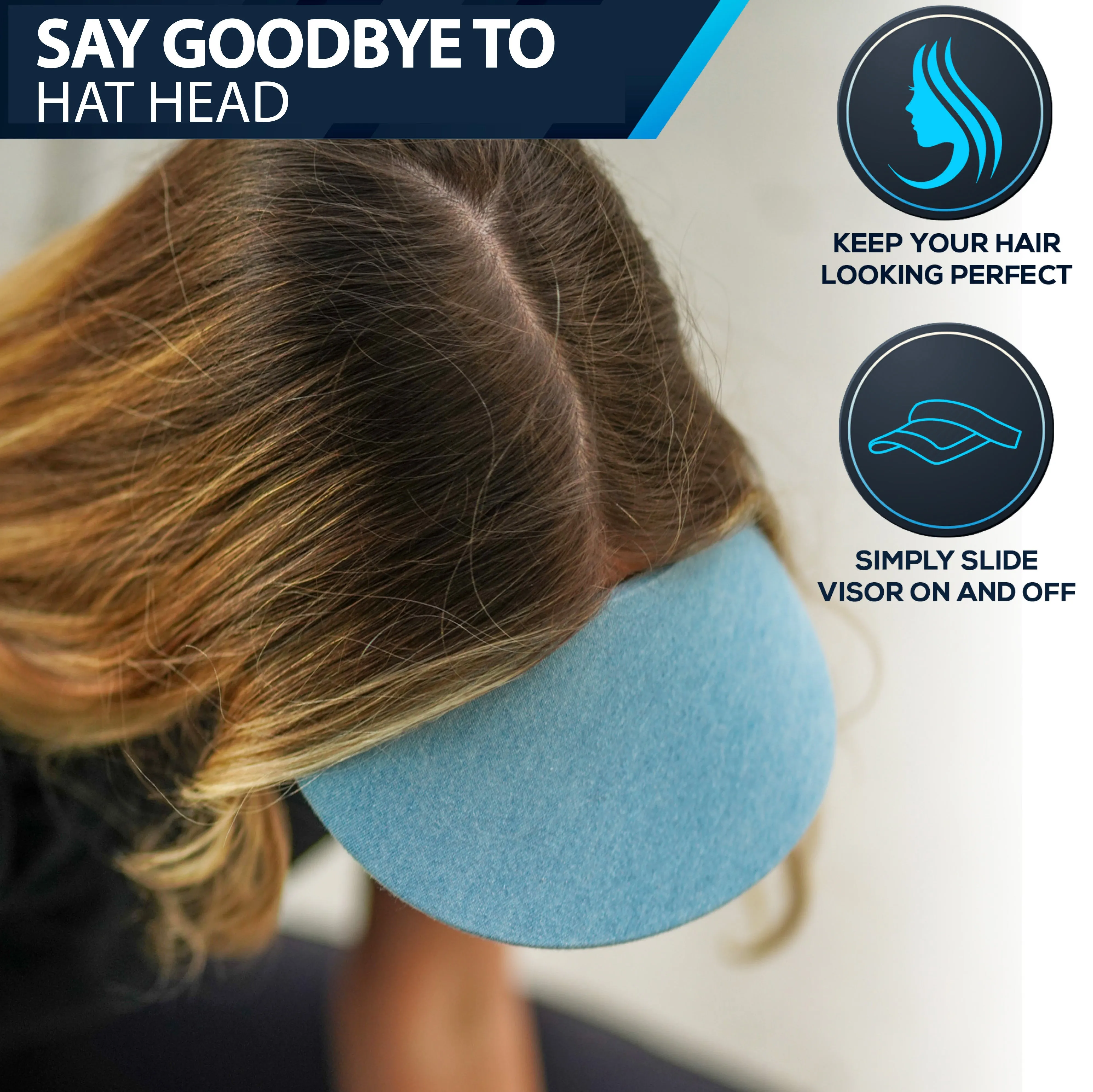 Square Brim - Fench Blue