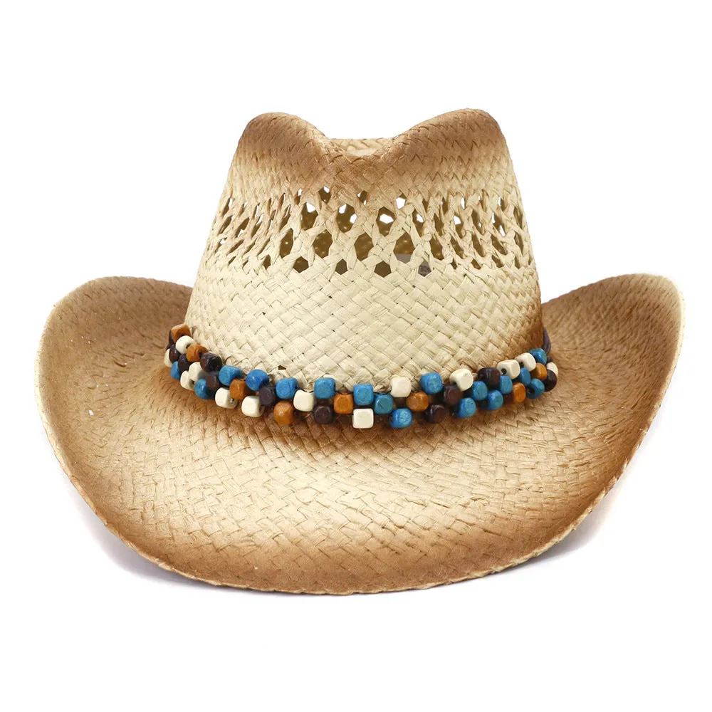 Straw Cowboy Hats Straw Cowboy Hat Spring and Summer Outdoor Travel