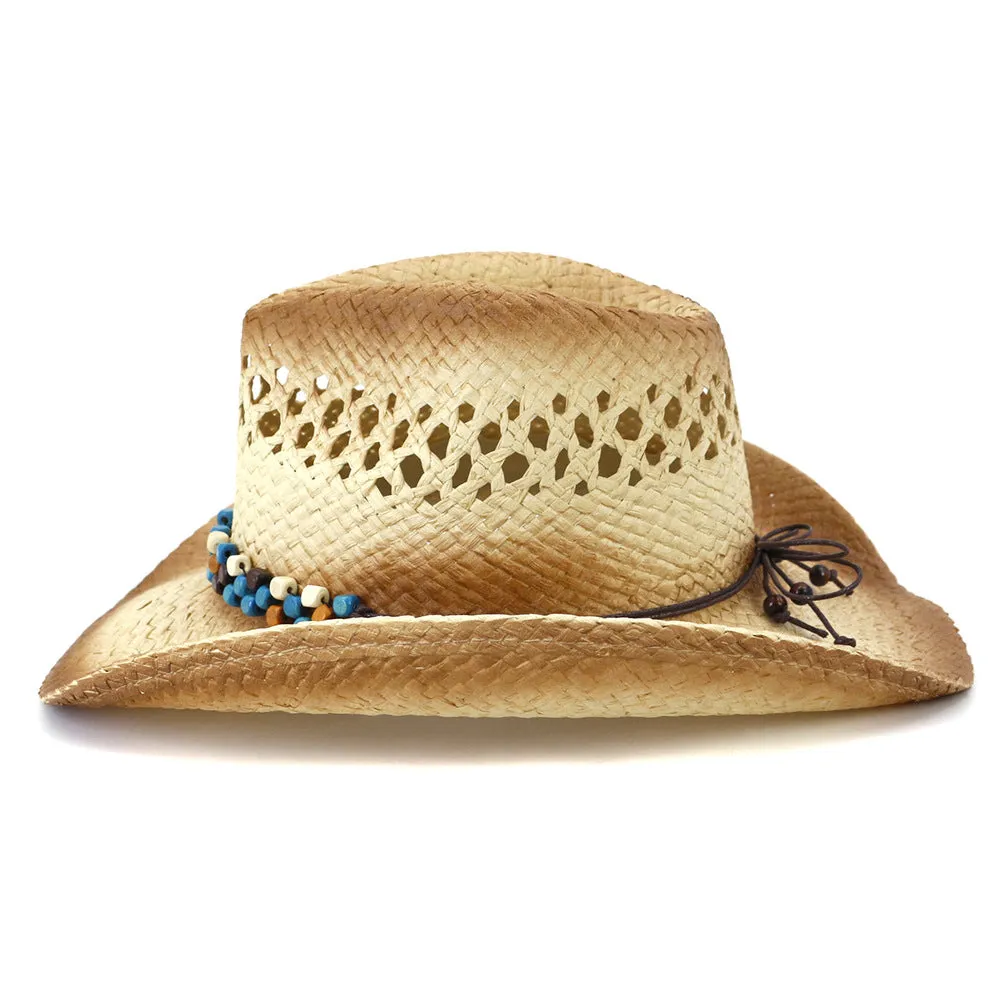 Straw Cowboy Hats Straw Cowboy Hat Spring and Summer Outdoor Travel