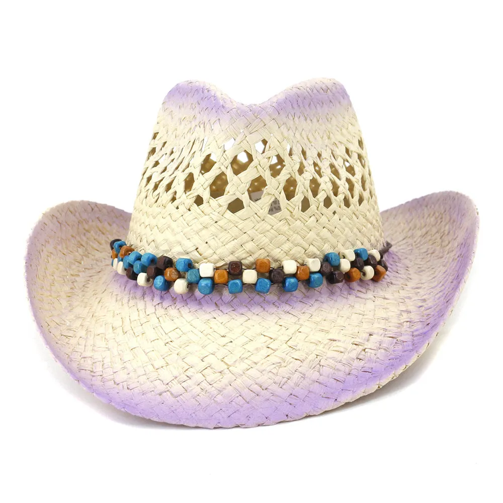 Straw Cowboy Hats Straw Cowboy Hat Spring and Summer Outdoor Travel