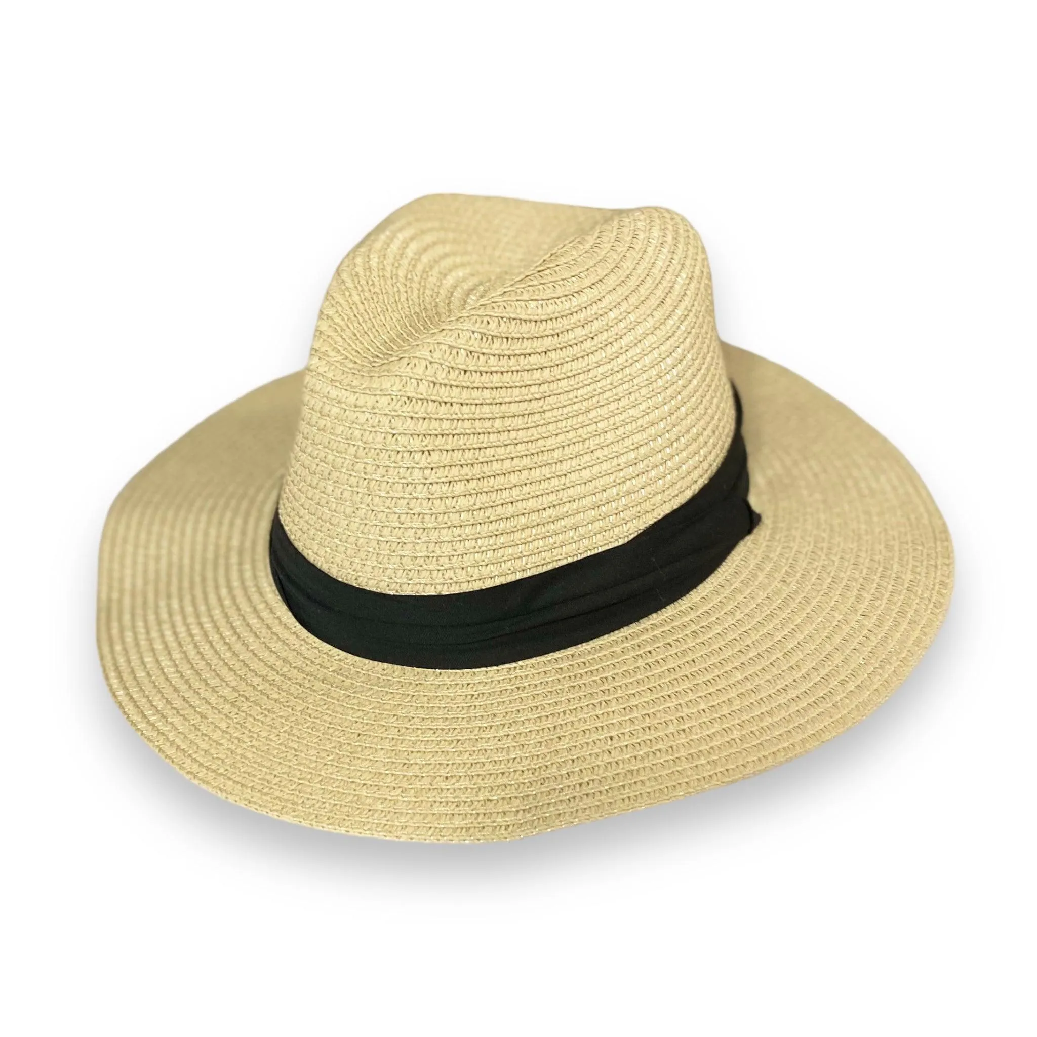 Stylish Summer Straw Fedora Beach Hat