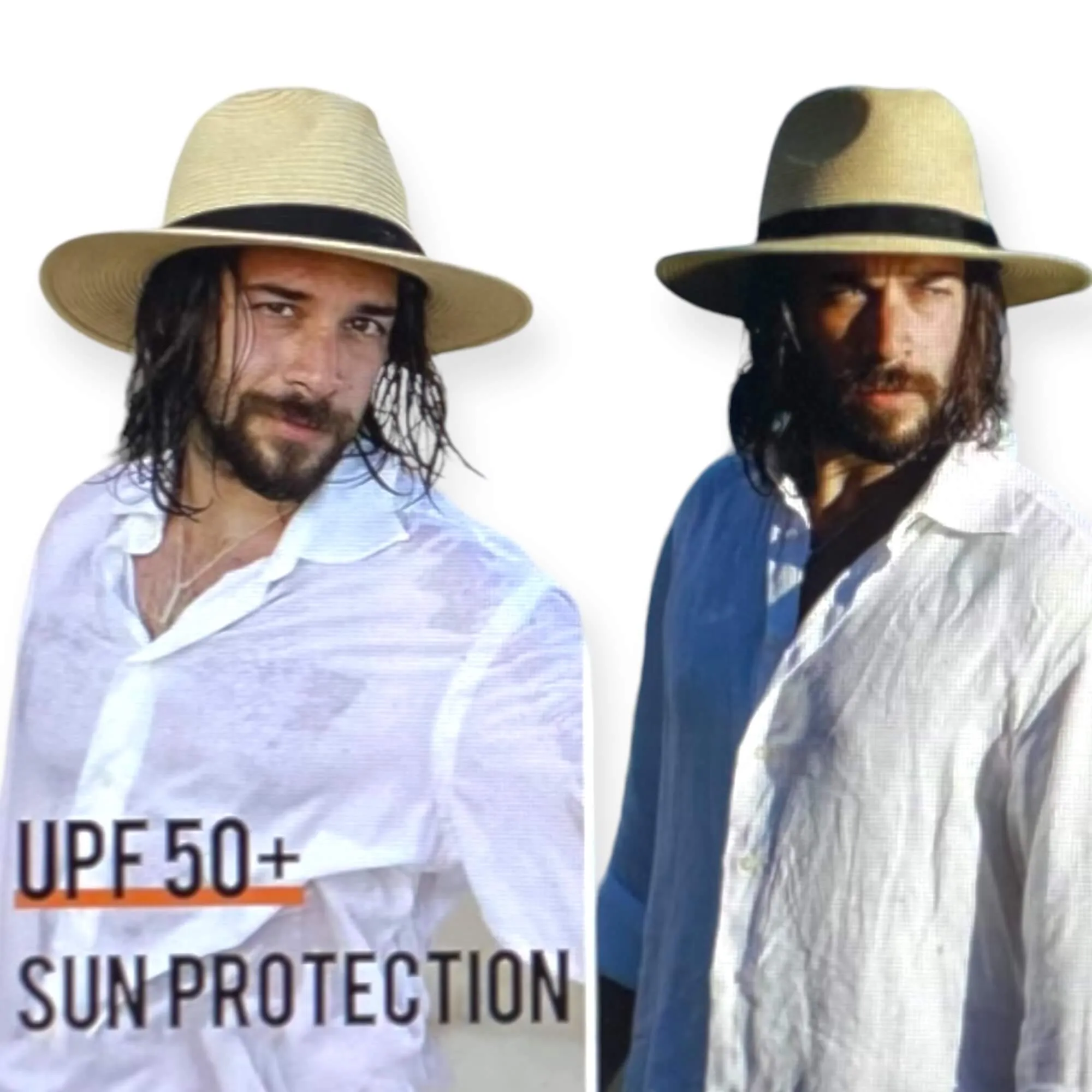 Stylish Summer Straw Fedora Beach Hat