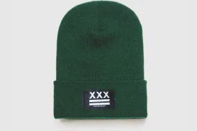 SXE Flag Beanie in Forest Green