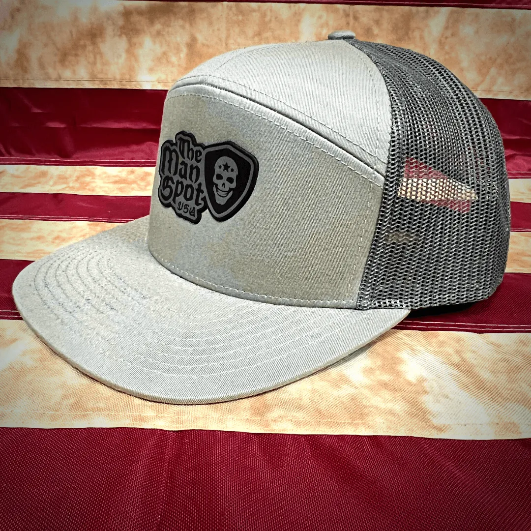 The Man Spot Leather Patch Flat Bill Snapback (Limited)